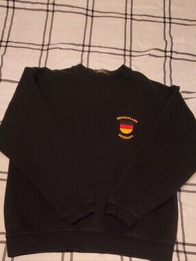 Women's Black 'Deutschland Germany' Crewneck Sweatshirt